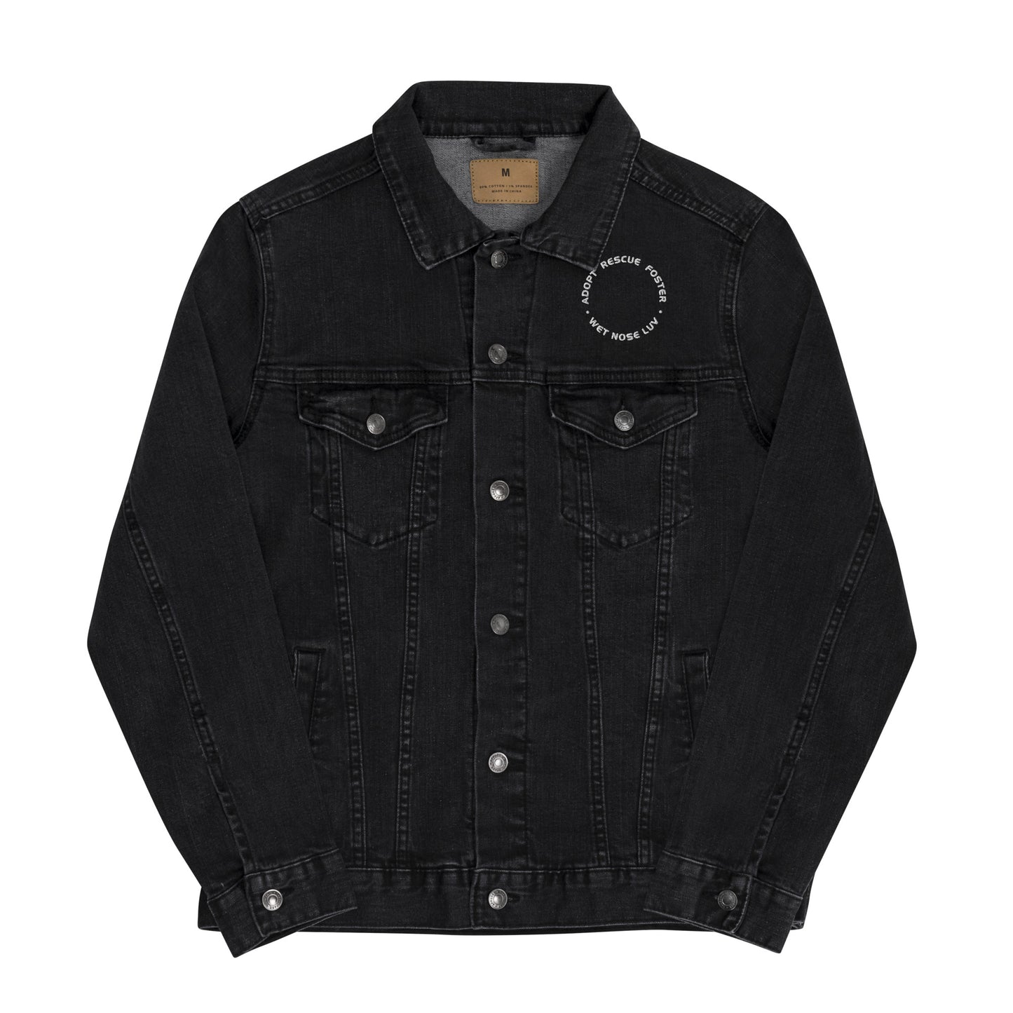 Embroidered Heart Denim Jacket