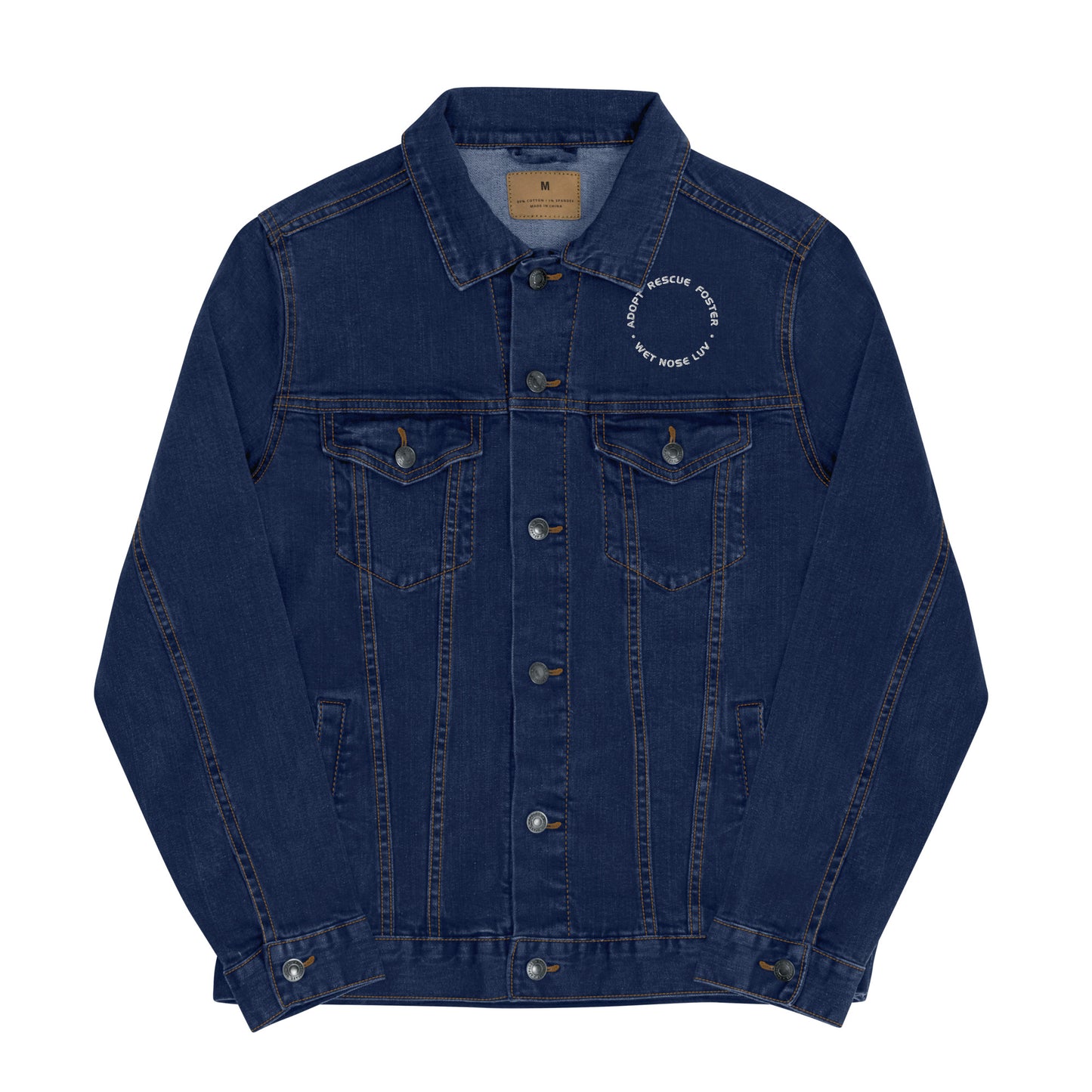 Embroidered Heart Denim Jacket