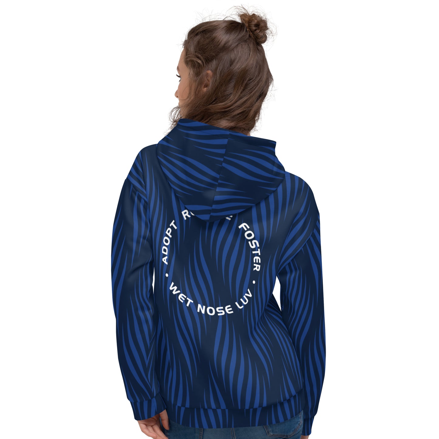 ARF black/Blue Stripe Unisex Hoodie